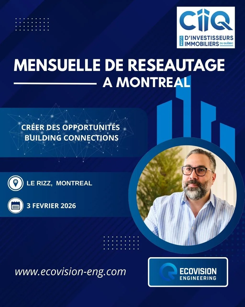 Réseautage immobilier à Montréal : Événement du CIIQ 2026