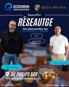 Ecovision & Réseau Prestige Host Montreal 5@7 Mixer